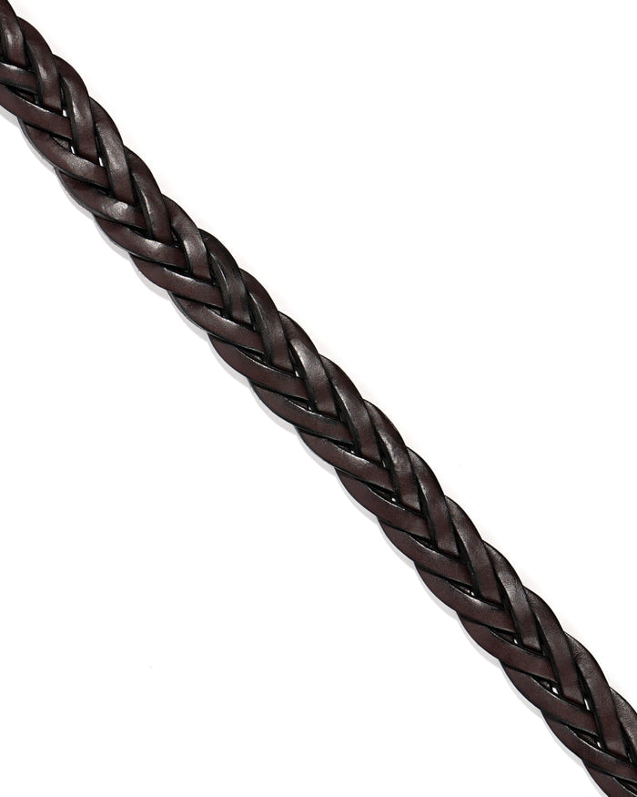 1 1/4" Braided Belt - Havana