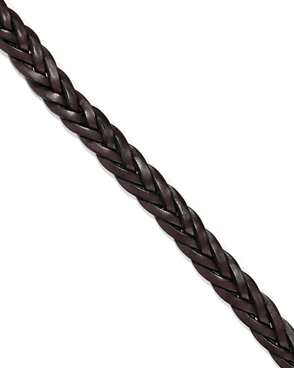 1 1/4" Braided Belt - Havana