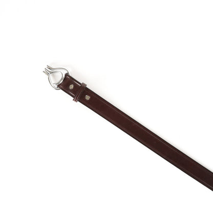 1 1/4" Nickel Hoof Pick Belt - Havana