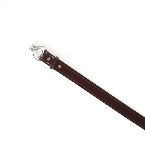 1 1/4" Nickel Hoof Pick Belt - Havana