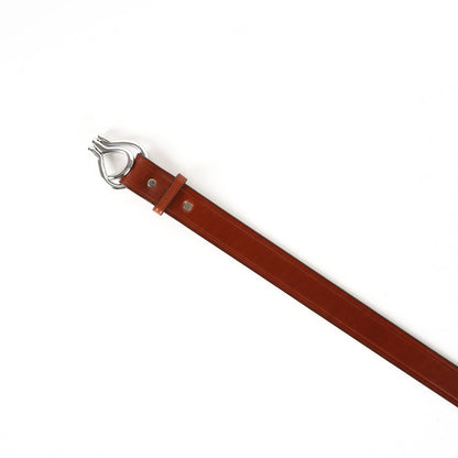 1 1/4" Nickel Hoof Pick Belt - Oakbark
