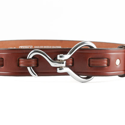 1 1/4" Nickel Hoof Pick Belt - Oakbark