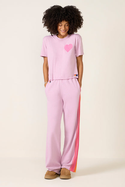 Heart Print Boyfriend Tee
