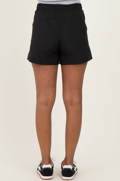Black Active 5" Maternity Shorts
