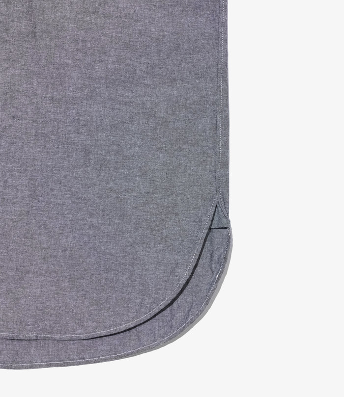 19th Century BD Shirt - Grey Cotton Chambray