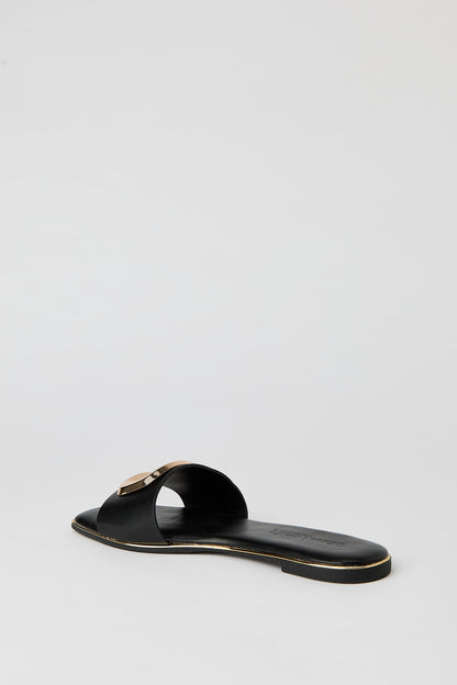 Square Metal Buckle Sandal