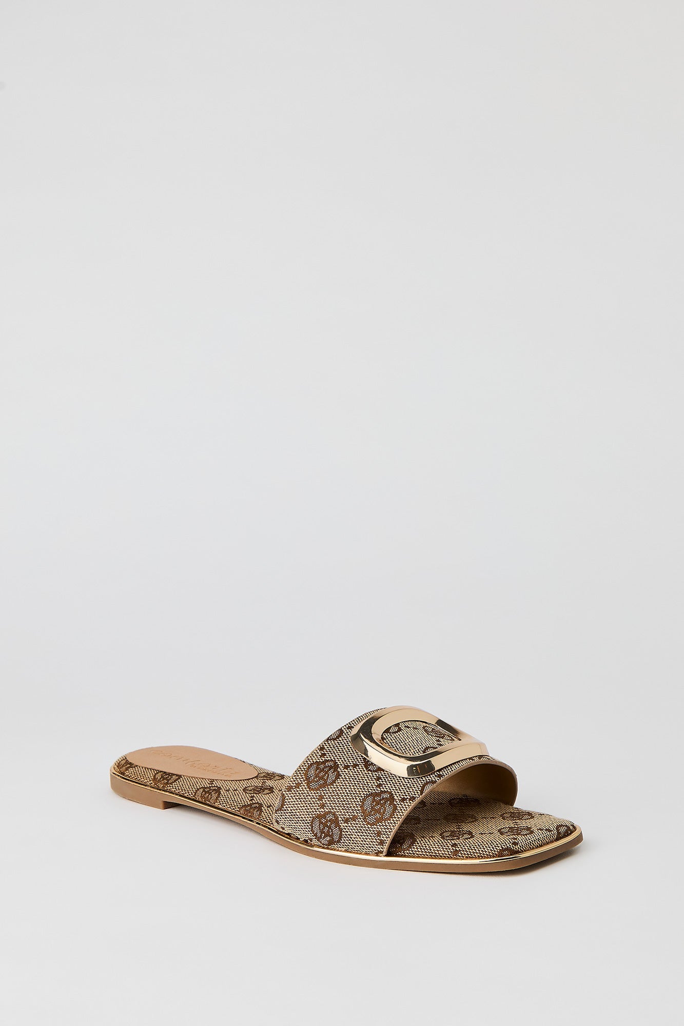 Square Metal Buckle Sandal
