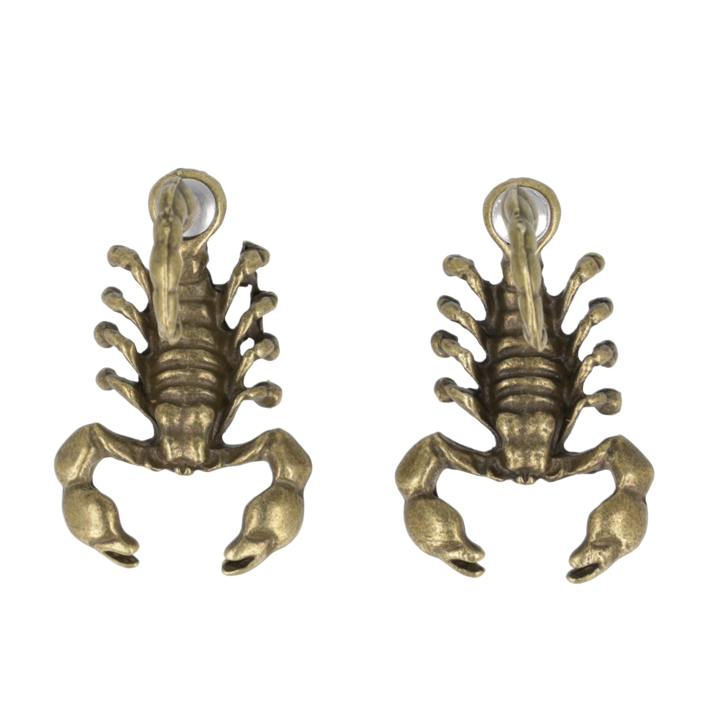 Scorpion 2 Piece Stud Earrings (Antique Gold Plated)