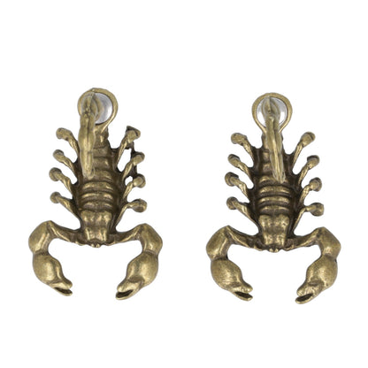 Scorpion 2 Piece Stud Earrings (Antique Gold Plated)
