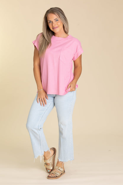 Basic Tee with Pocket Detail