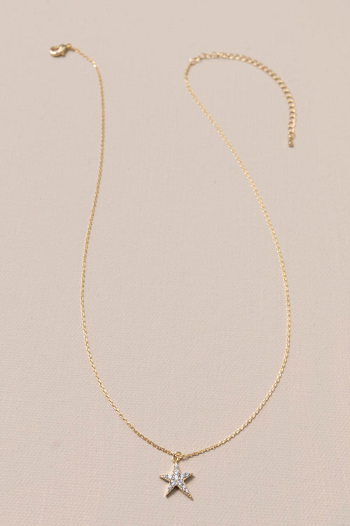 A Star Is Born Pave Star Necklace
