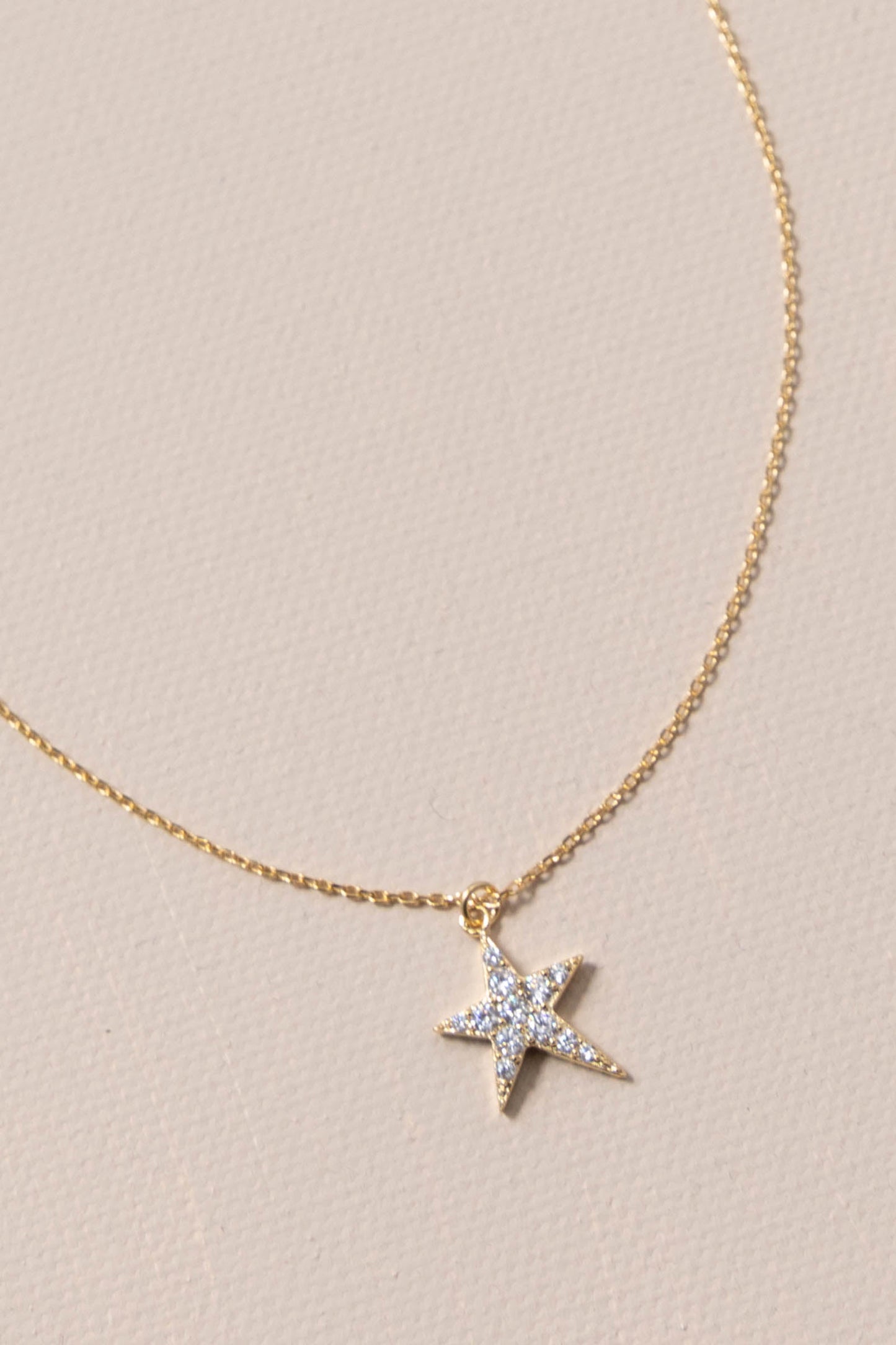A Star Is Born Pave Star Necklace