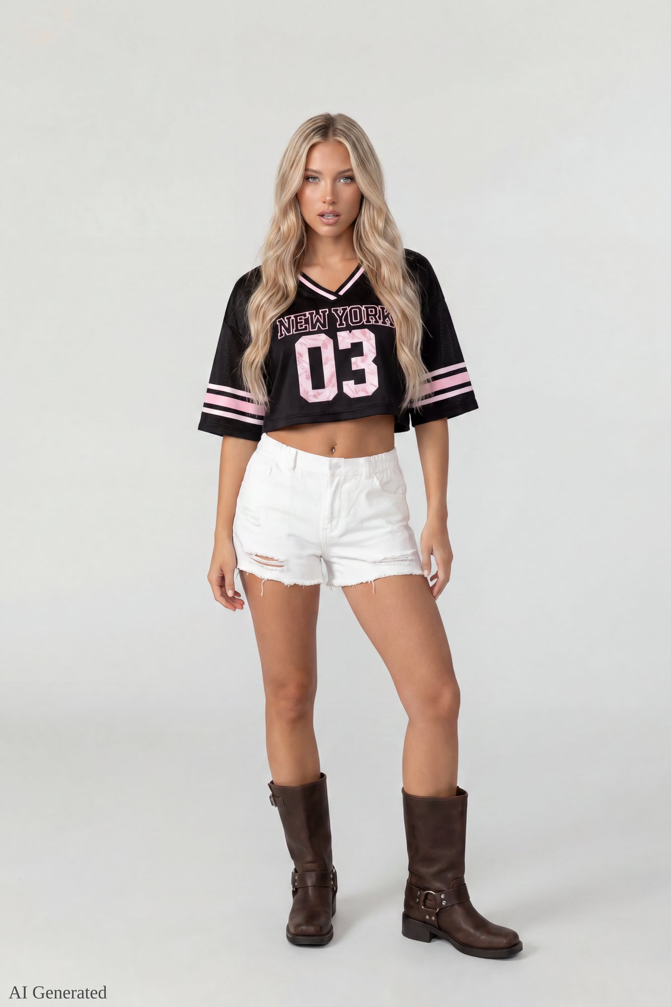Mesh Cropped Jersey
