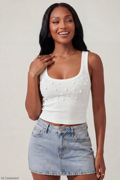 Teardrop Beaded Tank