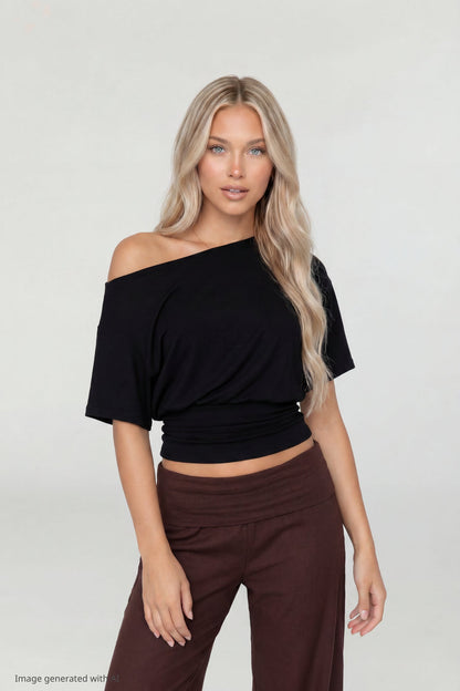 Off Shoulder Cinched Top