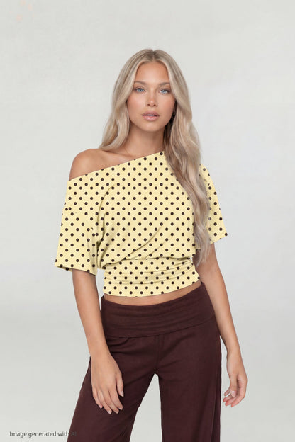 Off Shoulder Cinched Top