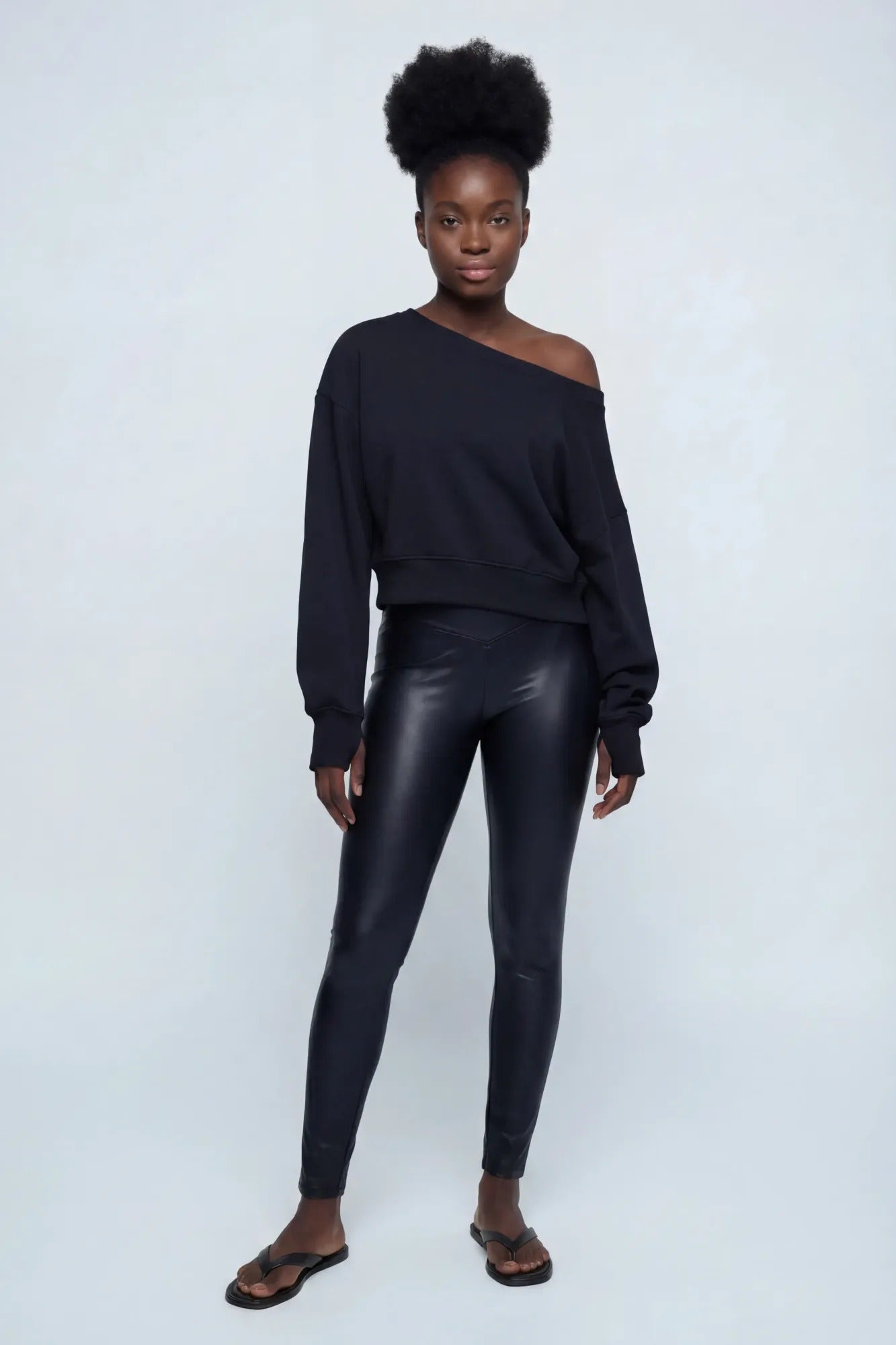 Faux Leather Legging