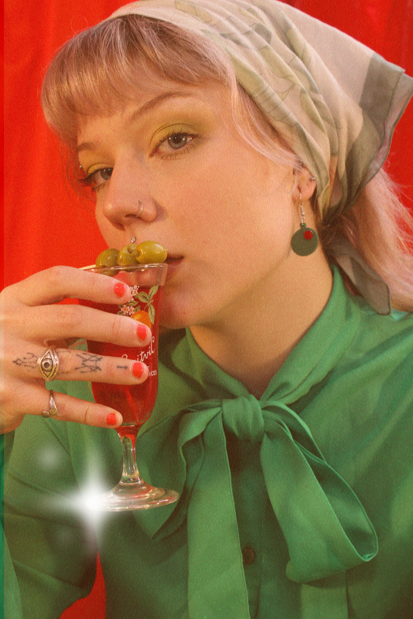 She's So Lovely Olive Earrings