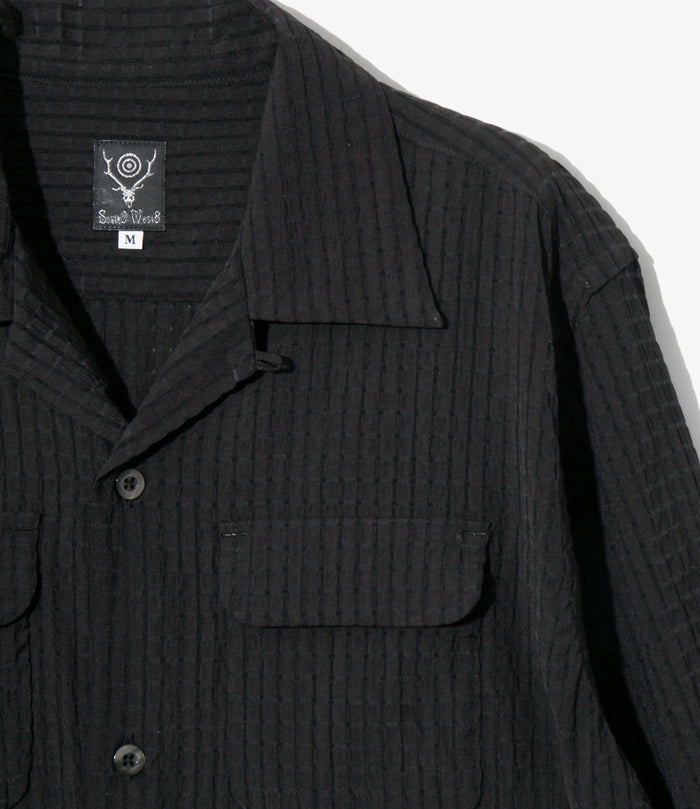 6 Pocket Shirt - Black - RA/PE/N Dobby