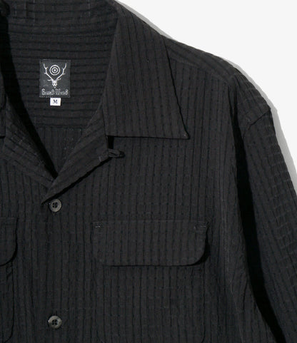 6 Pocket Shirt - Black - RA/PE/N Dobby