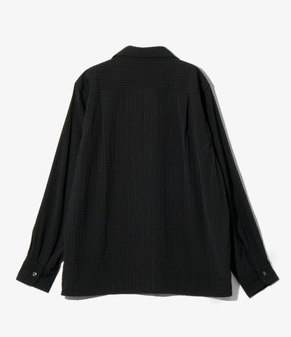 6 Pocket Shirt - Black - RA/PE/N Dobby
