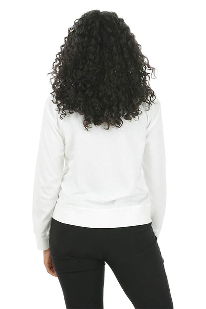 Waffle Knit Zip-Front Jacket
