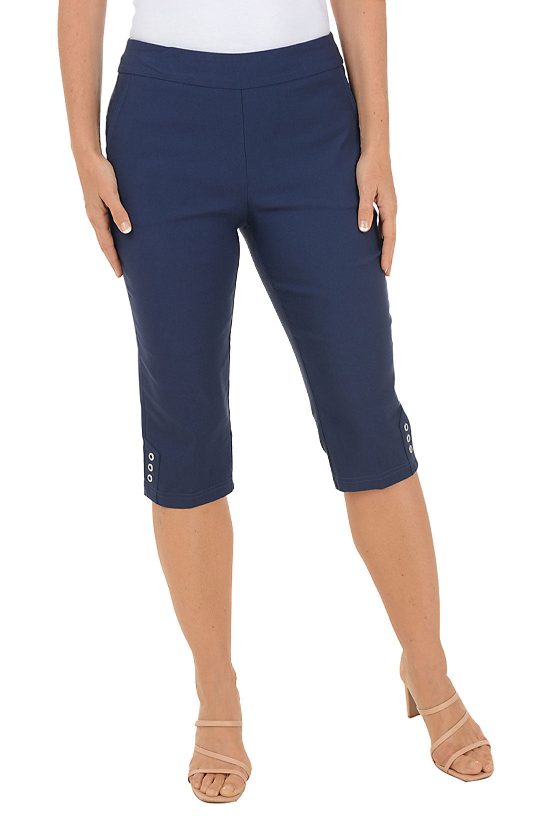 Triple Grommet Hem Clamdigger Pant