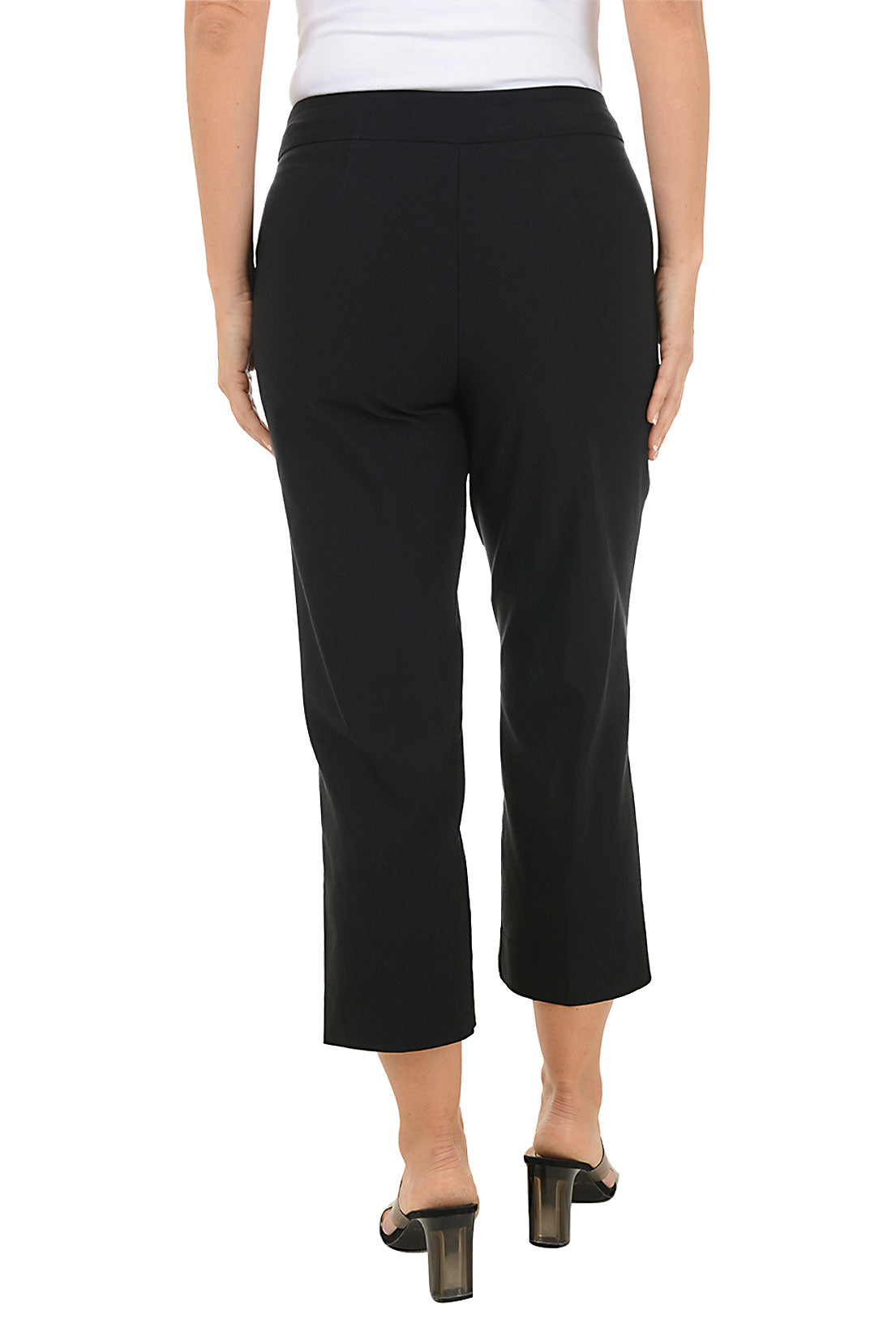 Triple Grommet Hem Capri Pant