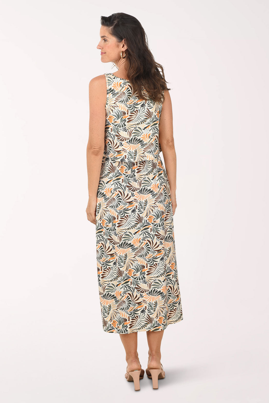 Toucan Forest Popover Sleeveless Maxi Dress