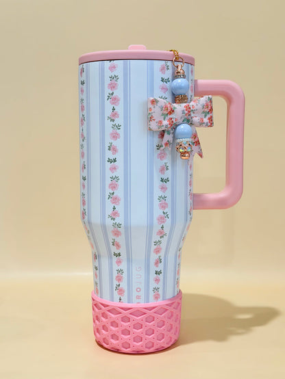 Primrose Bow Bar Charm - Tumbler Handle Charm