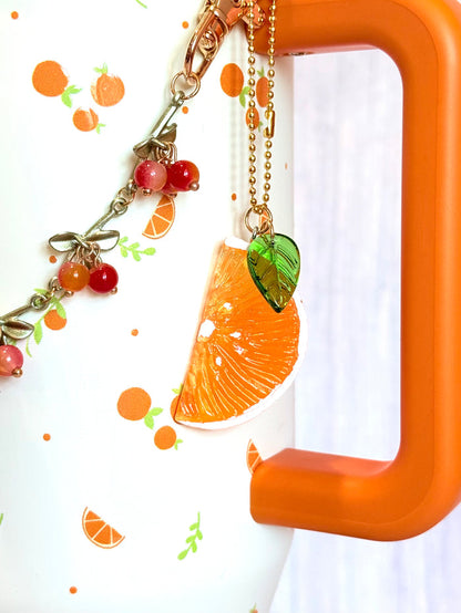 Orange Slice Charm - Tumbler Handle Charm