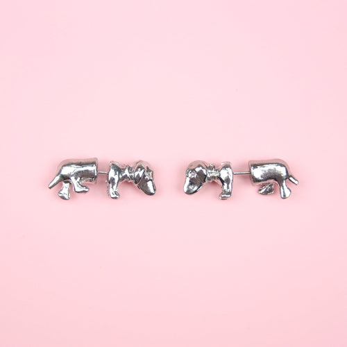 Sausage Dog 2 Piece Stud Earrings