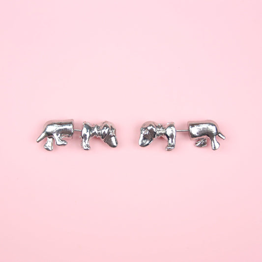 Sausage Dog 2 Piece Stud Earrings