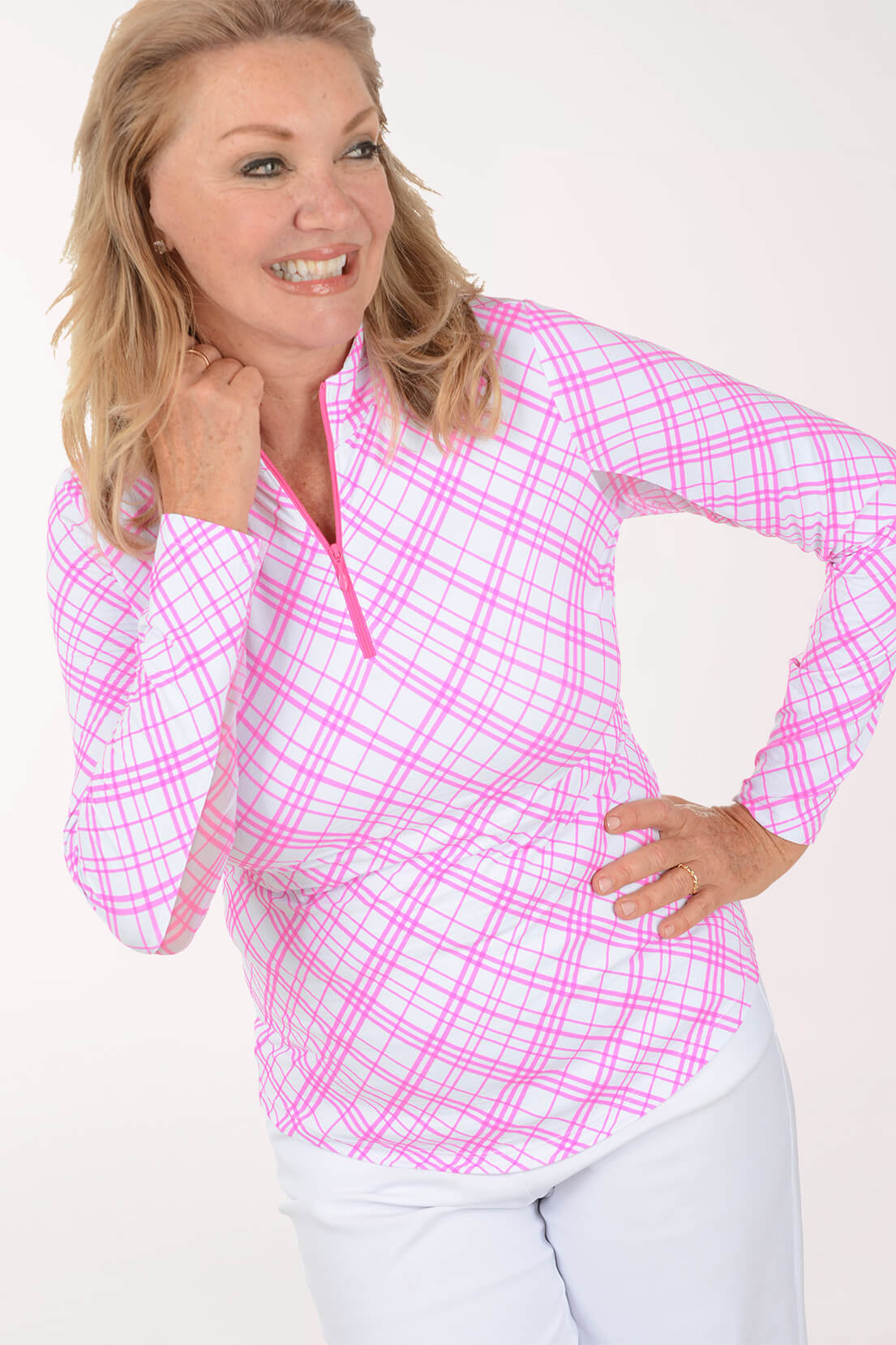 Tony Plaid UPF50+ Sun Shirt