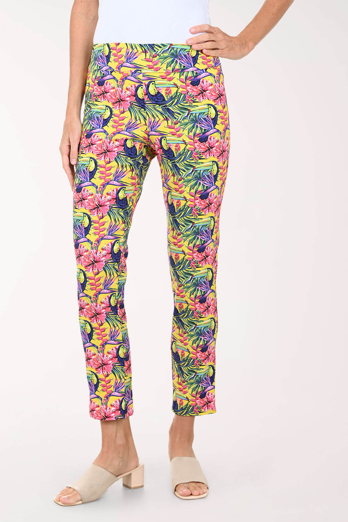 Toucan Pull-On Ankle Pant