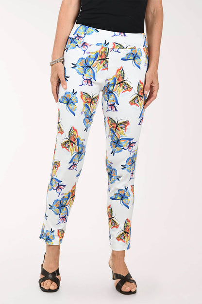 Two Butterflies Pull-On Ankle Pant