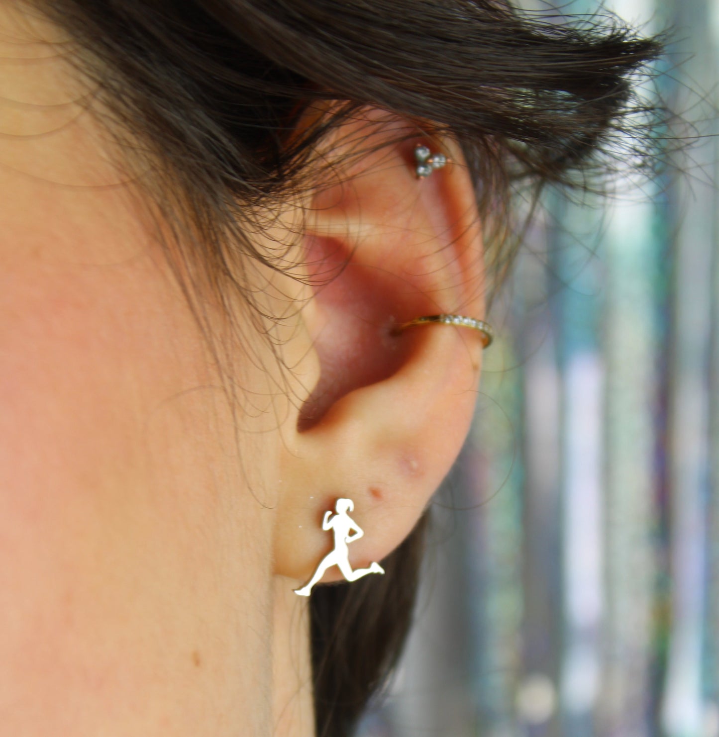 She's a Track Star Stud Earrings