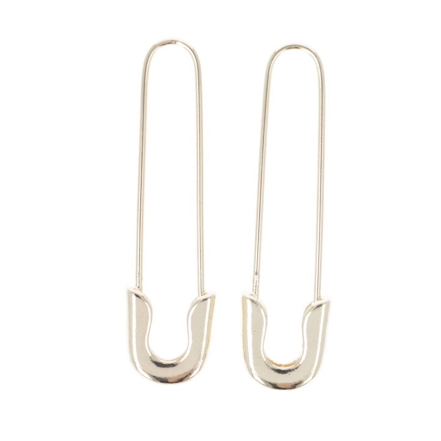 Safety Pin Earrings (Gold Plated)