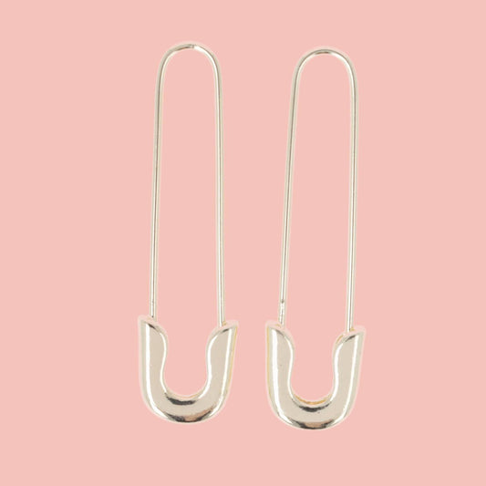 Safety Pin Earrings (Gold Plated)