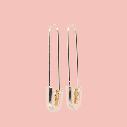 Safety Pin Earrings (Gold Plated)