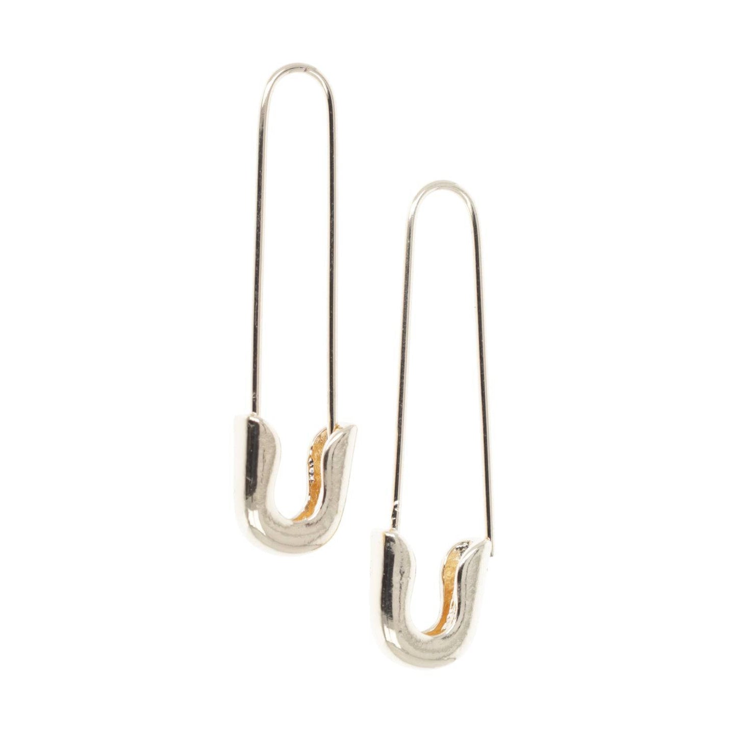 Safety Pin Earrings (Gold Plated)