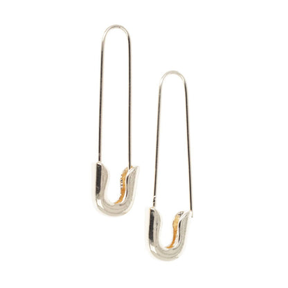Safety Pin Earrings (Gold Plated)