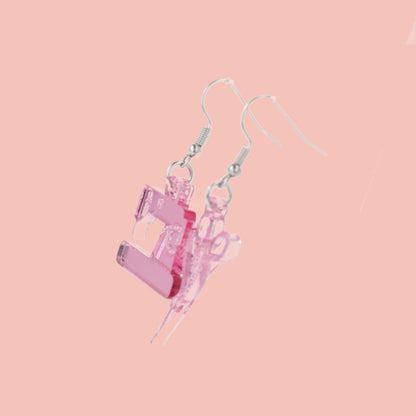 Sew Cute Earrings - Pink