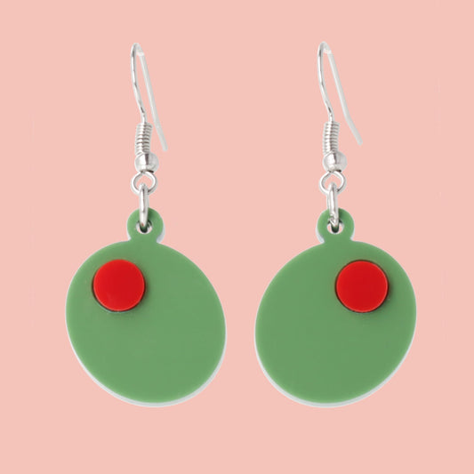 She's So Lovely Olive Earrings
