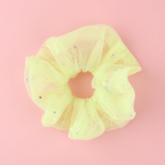 Sherbert Lemon Yellow Scrunchie
