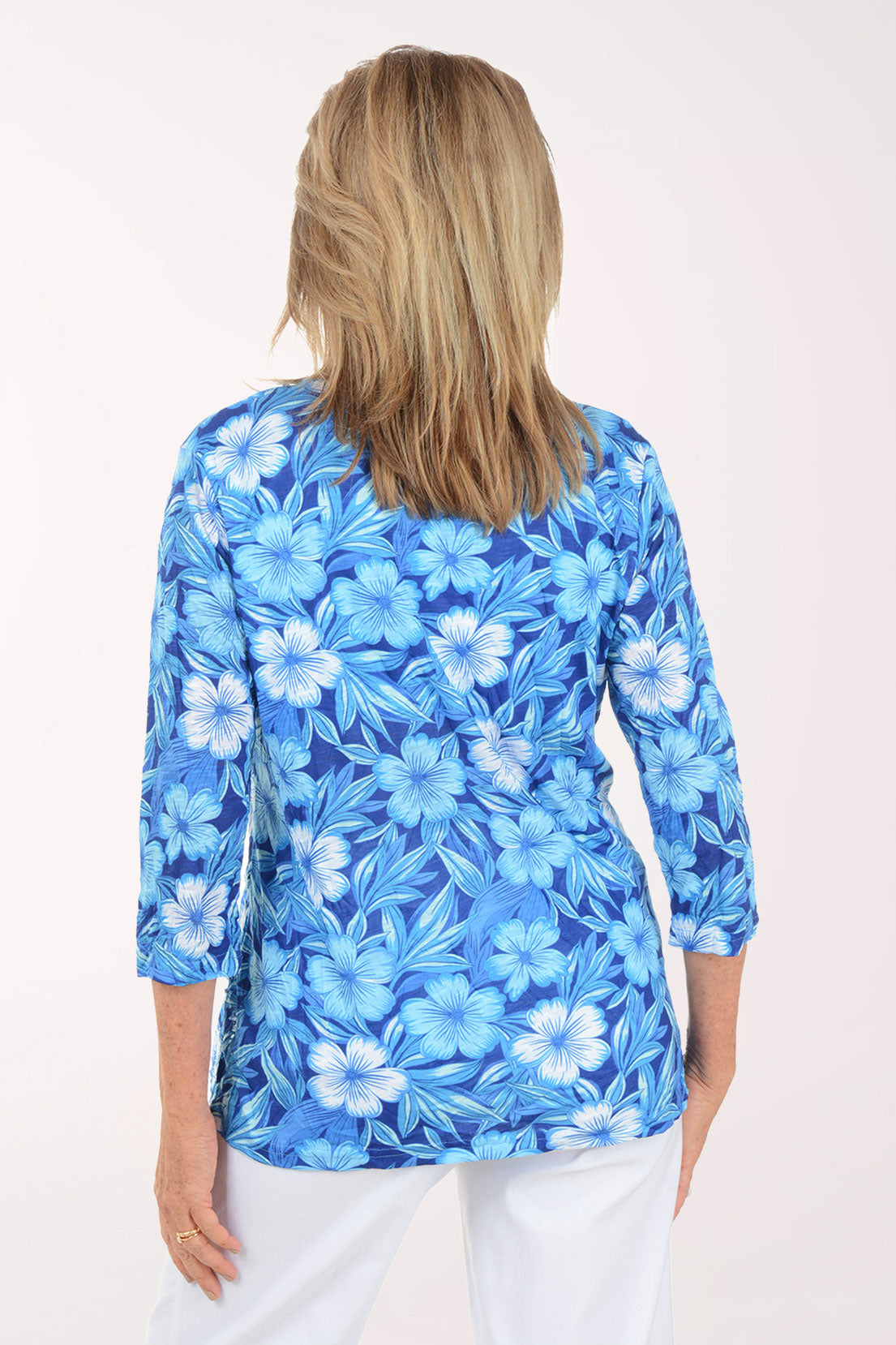 Tropical Floral Criss Cross Tunic
