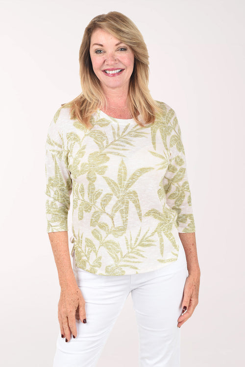 Tropical Kiwi 3/4 Sleeve Top