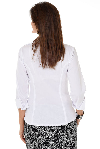 Tuxedo Front Collared Shirt