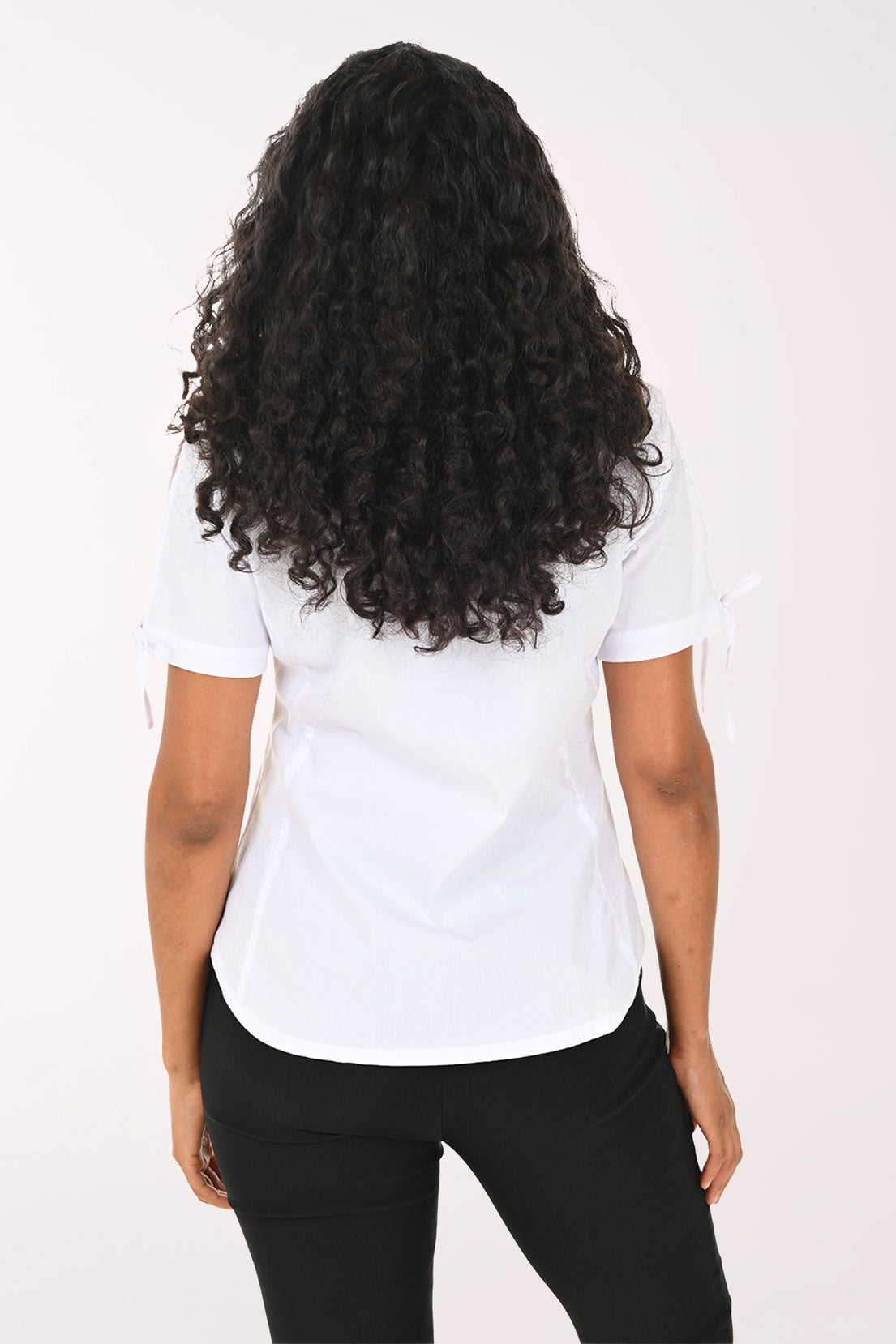 Tied Cuff Short Sleeve Shirt