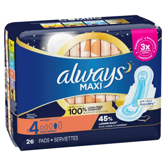 Always Maxi Leak Free W/Wings 26ct - 4